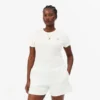 Slim-Fit-T-Shirt aus geripptem Baumwollstoff für Damen