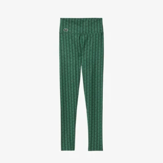 Sport-Leggings für Damen mit Monogramm-Print