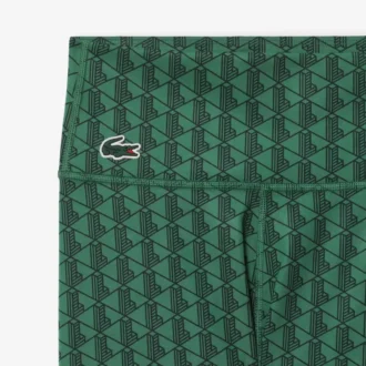 Sport-Leggings für Damen mit Monogramm-Print