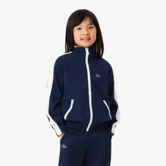 Sport-Sweatshirt aus Interlock-Piqué mit Reißverschluss