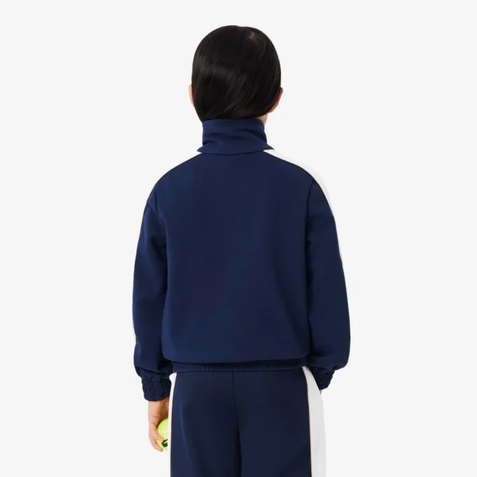 Sport-Sweatshirt aus Interlock-Piqué mit Reißverschluss