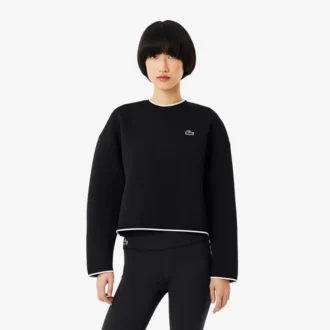 Sport-Sweatshirt für Damen mit Kontrastbesatz