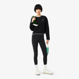 Sport-Sweatshirt für Damen mit Kontrastbesatz