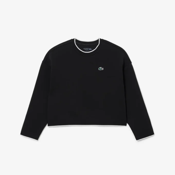 Sport-Sweatshirt für Damen mit Kontrastbesatz