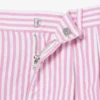 Stretch-Bermudashorts aus gestreiftem Oxford-Stoff
