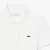 Stretch-Piqué-Poloshirt-Kleid mit Falten