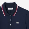 Stretch-Skaterkleid mit Poloshirt-Kragen für Damen