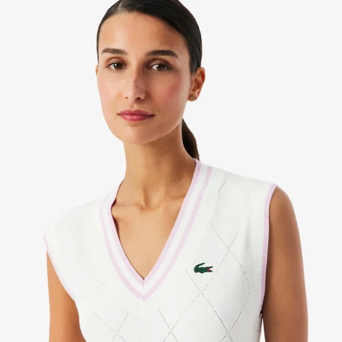 Stretch-Strickweste für Damen beim Golf