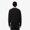 Sweatshirt aus Fleece mit Streifenbündchen