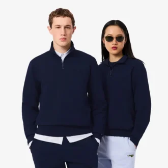 Sweatshirt mit hohem Kragen und Reißverschluss