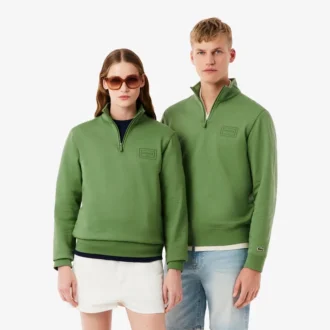 Sweatshirt mit hohem Kragen und Reißverschluss