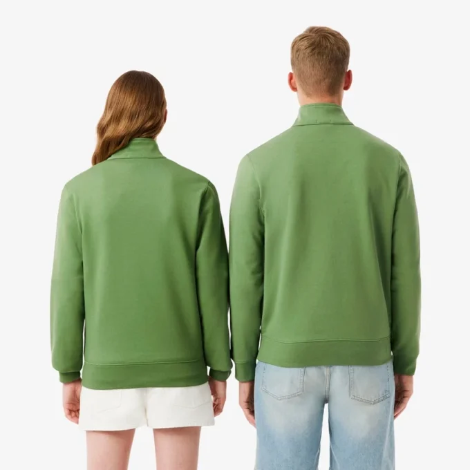 Sweatshirt mit hohem Kragen und Reißverschluss