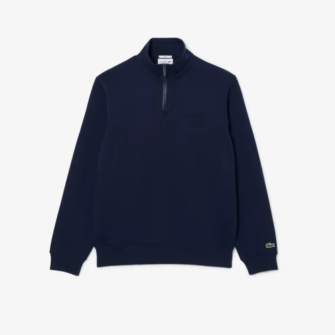 Sweatshirt mit hohem Kragen und Reißverschluss