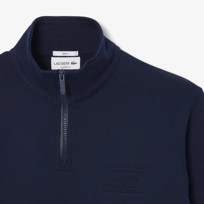 Sweatshirt mit hohem Kragen und Reißverschluss
