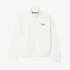 Sweatshirt mit Reißverschluss und Logo in lockerer Passform