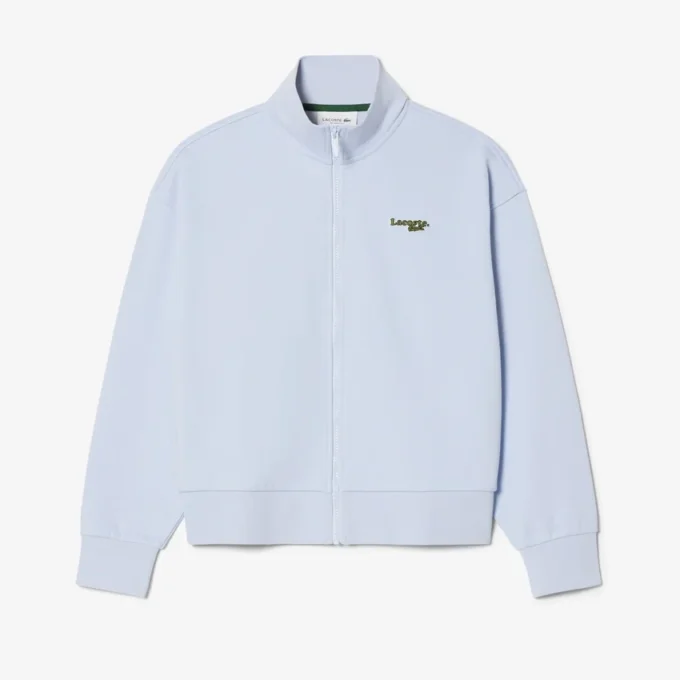 Sweatshirt mit Reißverschluss und Logo in lockerer Passform