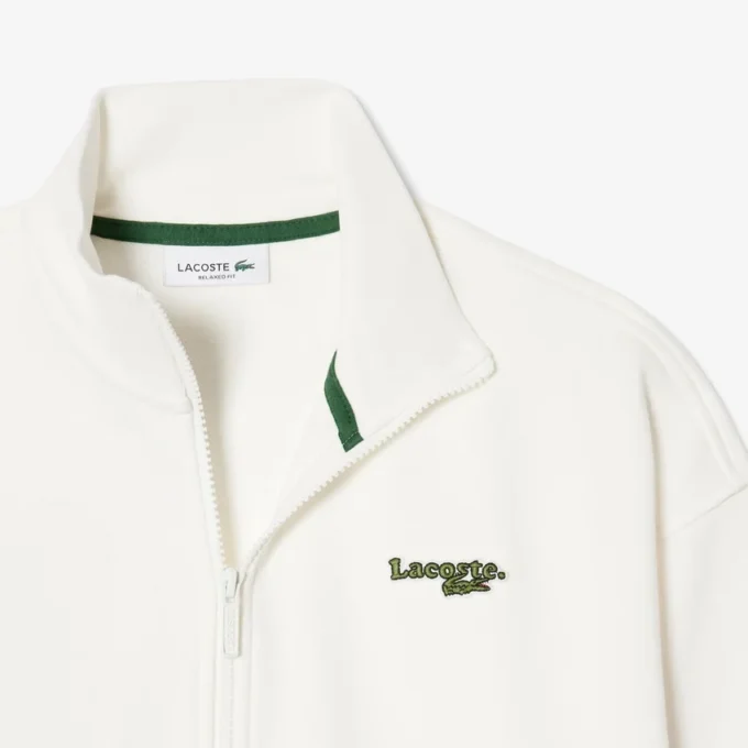 Sweatshirt mit Reißverschluss und Logo in lockerer Passform