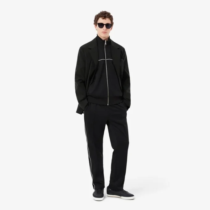 Sweatshirt mit Reißverschluss und Zierakzent