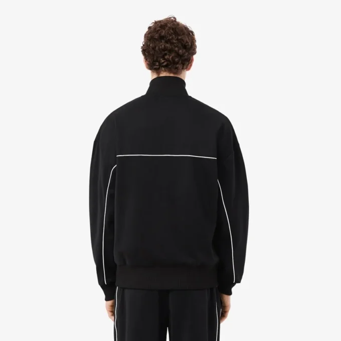 Sweatshirt mit Reißverschluss und Zierakzent