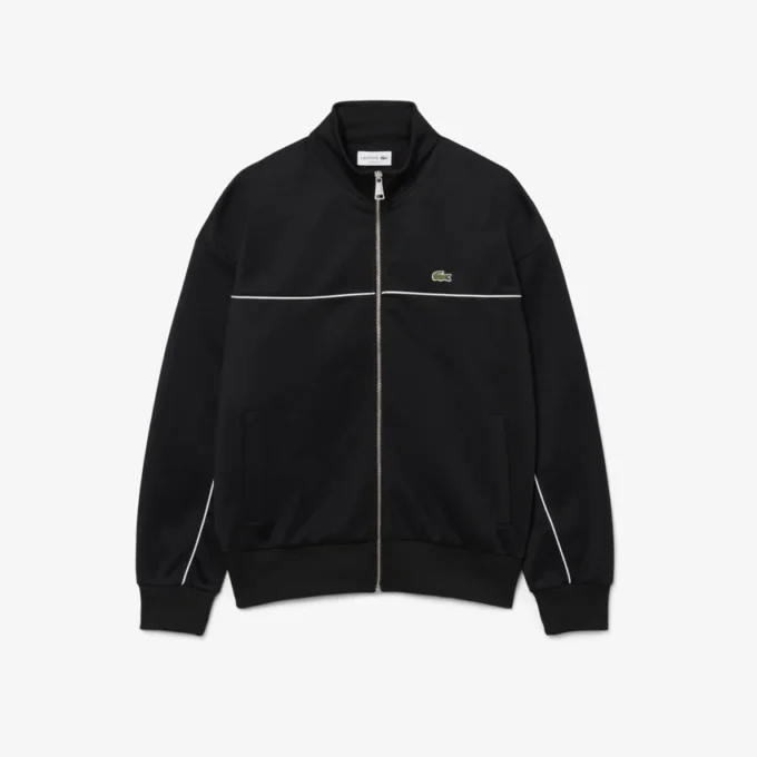 Sweatshirt mit Reißverschluss und Zierakzent