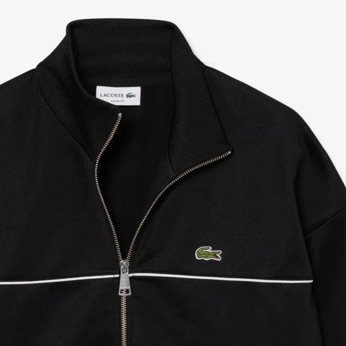 Sweatshirt mit Reißverschluss und Zierakzent