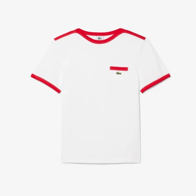 T-Shirt aus schwerer Baumwolle mit Taschen-Detail