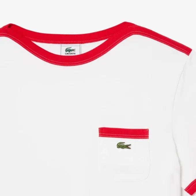 T-Shirt aus schwerer Baumwolle mit Taschen-Detail