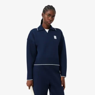 Tennis Heritage Polo-Kragen-Sweatshirt