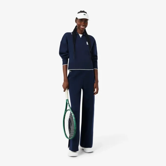 Tennis Heritage Polo-Kragen-Sweatshirt