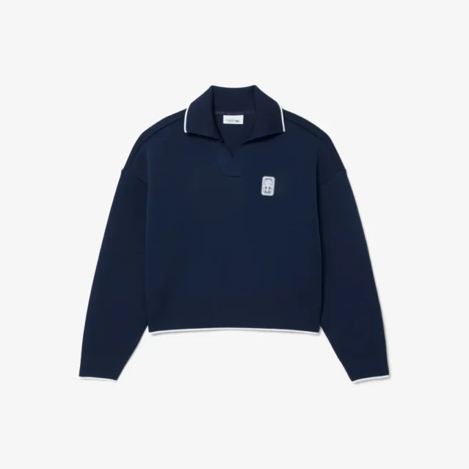 Tennis Heritage Polo-Kragen-Sweatshirt