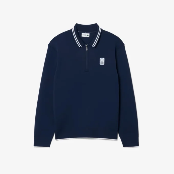 Tennis Heritage Poloshirt mit Reißverschluss