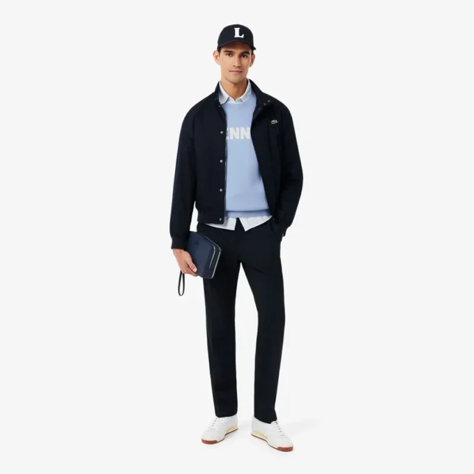 Tennis-Pullover mit Rundhalsausschnitt