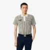 Thermoregulierendes gestreiftes Golf-Poloshirt für Herren