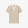 Thermoregulierendes gestreiftes Golf-Poloshirt für Herren