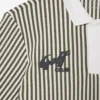 Thermoregulierendes gestreiftes Golf-Poloshirt für Herren