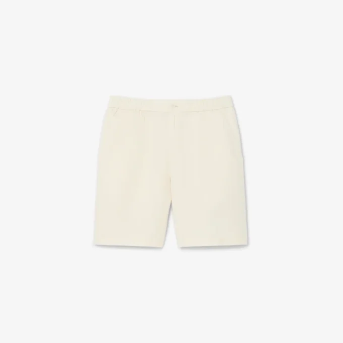 Twill-Shorts aus Leinen-Blend in Regular-Fit