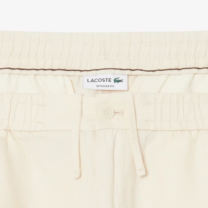 Twill-Shorts aus Leinen-Blend in Regular-Fit