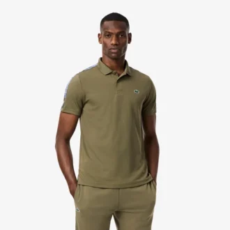 Ultra Dry Branded Stripe Tennis-Poloshirt für Herren