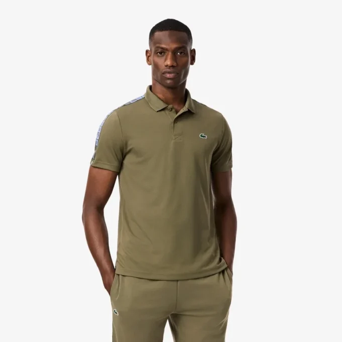 Ultra Dry Branded Stripe Tennis-Poloshirt für Herren