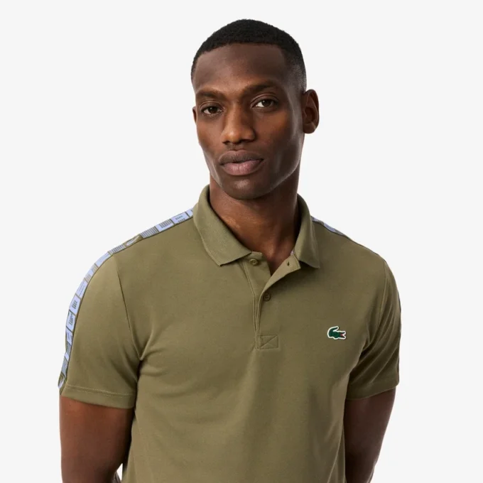 Ultra Dry Branded Stripe Tennis-Poloshirt für Herren