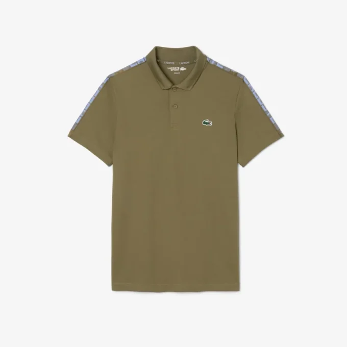 Ultra Dry Branded Stripe Tennis-Poloshirt für Herren