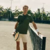 Ultra Dry Printed Slim Fit Tennis-Poloshirt für Herren