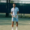 Ultra Dry Printed Slim Fit Tennis-Poloshirt für Herren