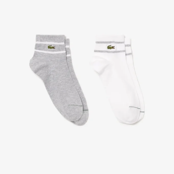 Unisex-2er-Pack gestreifte Socken
