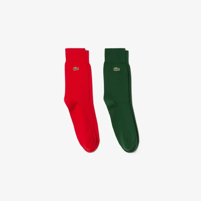 Unisex-2er-Pack lange Socken