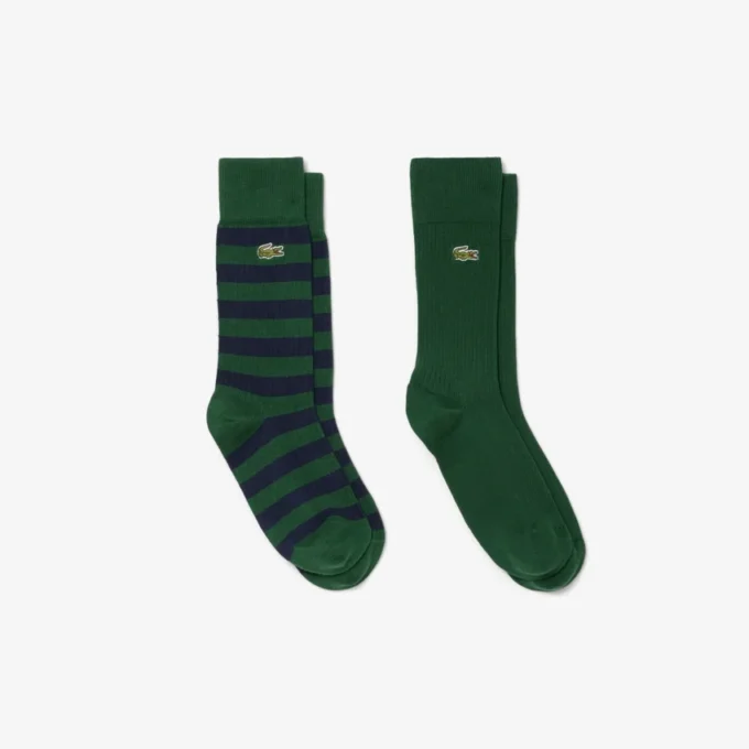Unisex-2er-Pack lange Socken