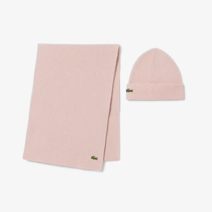 Unisex-Geschenkset aus Wollschal und Mütze