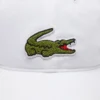 Unisex-Kappe aus Baumwolltwill mit Krokodil-Emblem