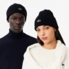 Unisex-Mütze aus geripptem Wollstrick