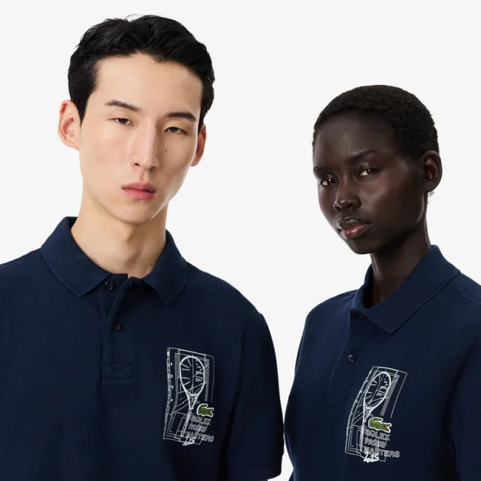 Unisex-Poloshirt der Rolex Paris Masters Edition